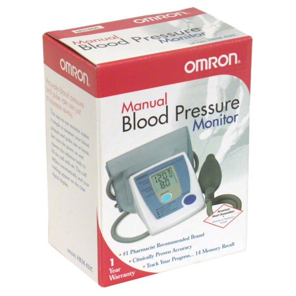 Omron HEM-432c Manual Digital Blood Pressure Monitor - Special Buy