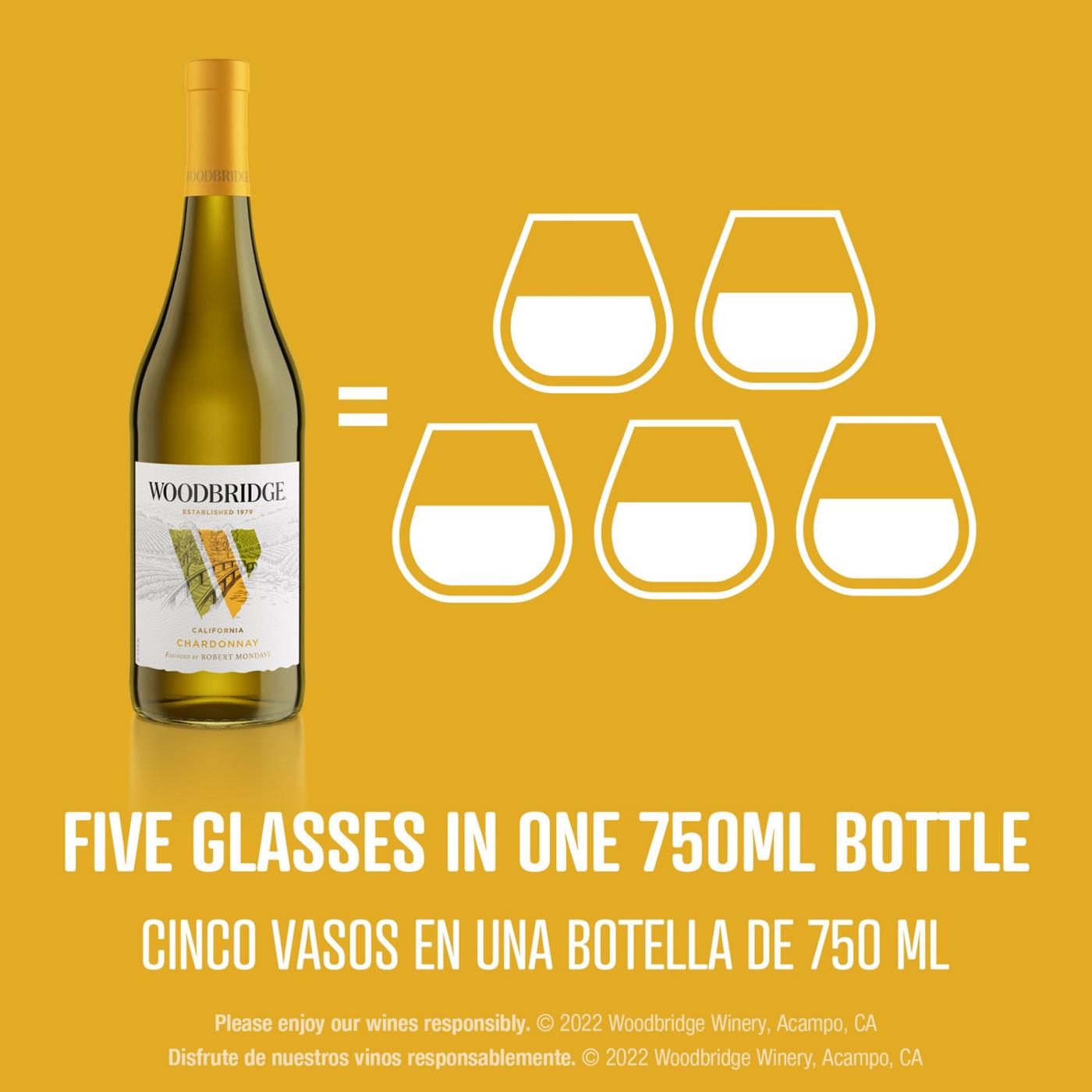 Woodbridge Chardonnay White Wine 750 mL Bottle; image 3 of 10