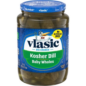 Vlasic Kosher Dill Baby Whole Pickles, 24 oz