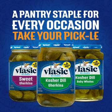 Vlasic Kosher Dill Gherkins, 16 oz