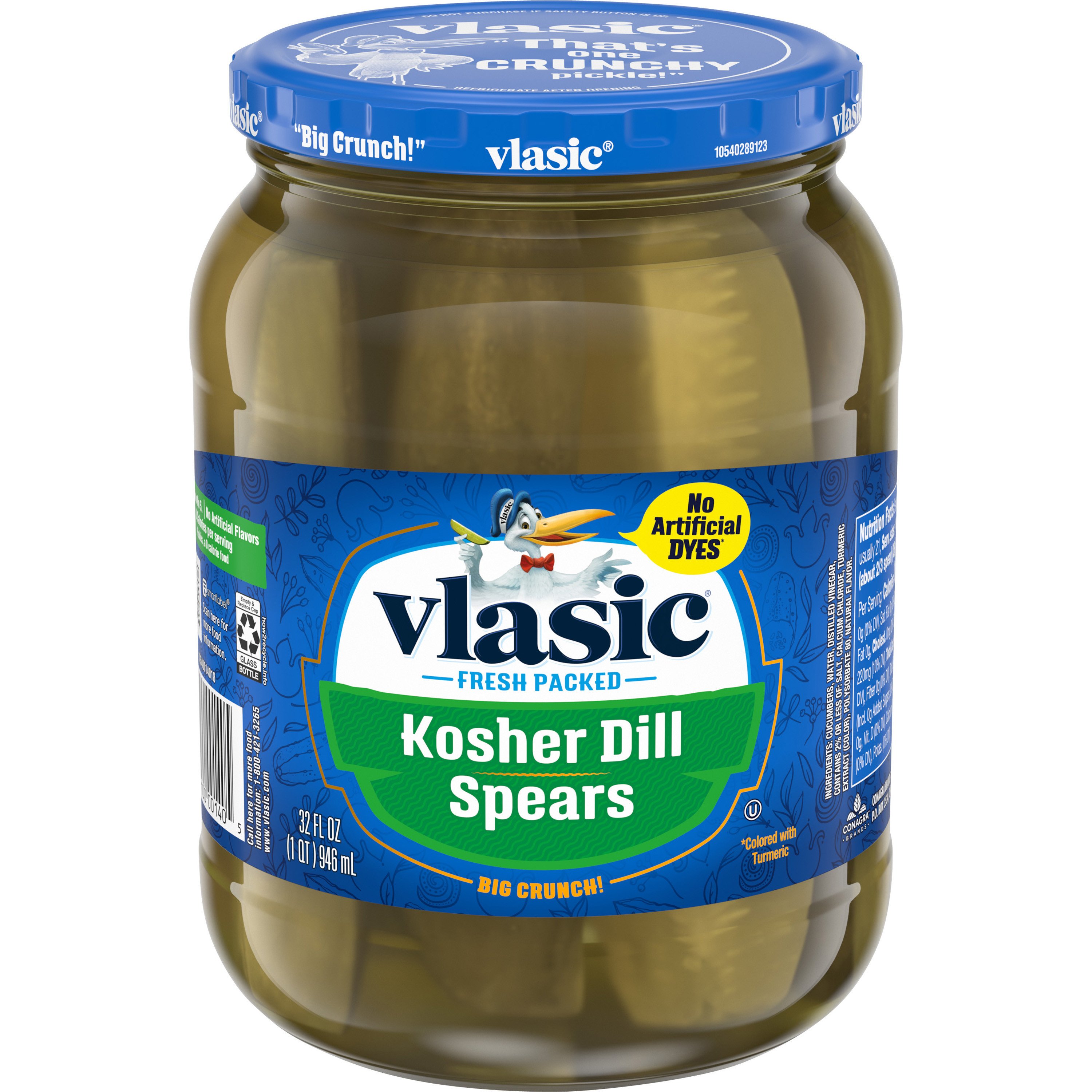 Vlasic Kosher Dill Spears, 32 oz | Low Prices & Quality Groceries