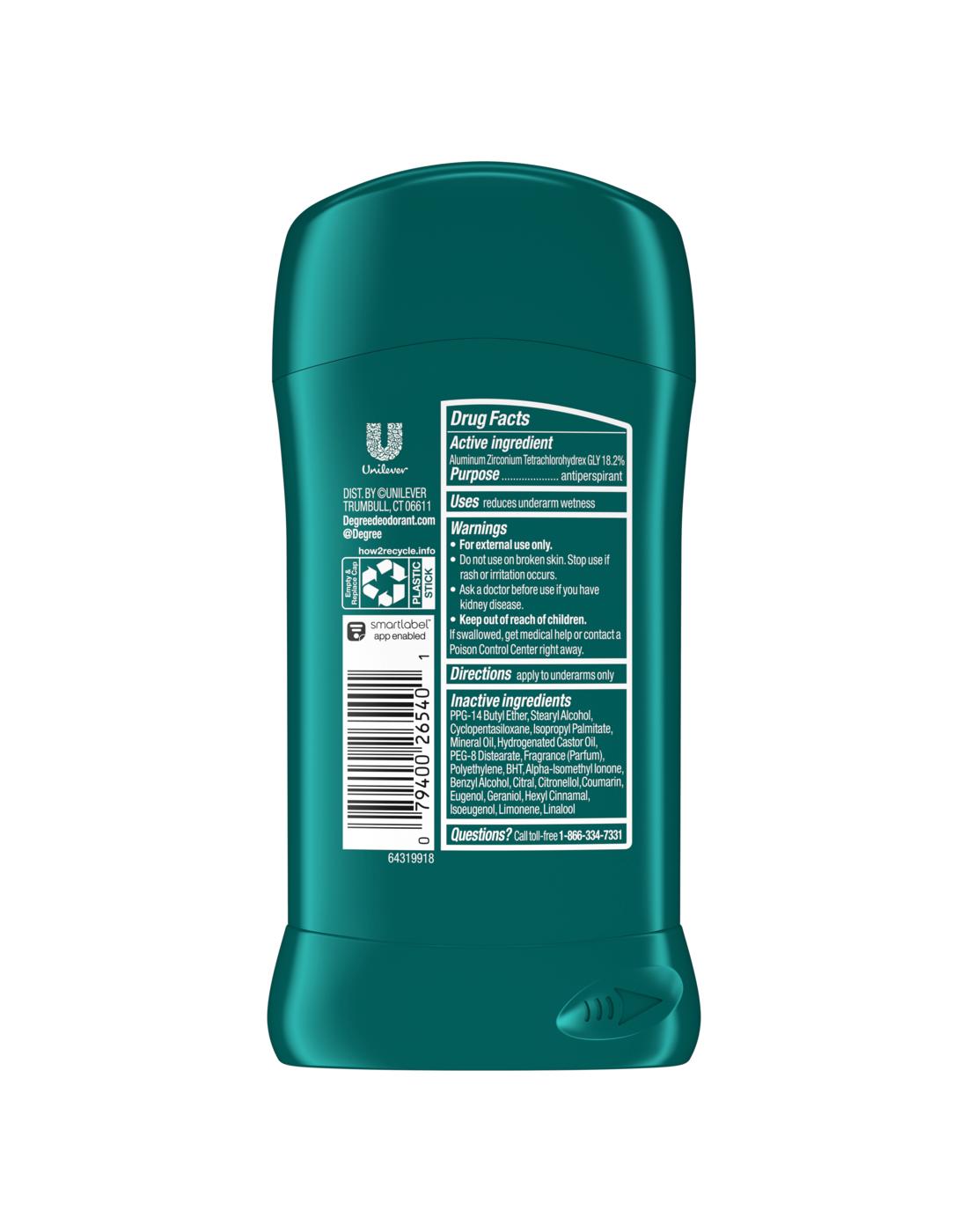 Degree Men 48 Hr Antiperspirant Deodorant - Cool Rush; image 2 of 4