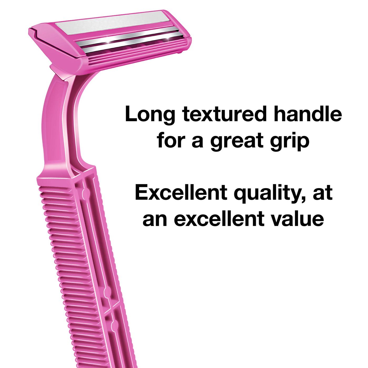 Hill Country Essentials Twin Blade Plus with Lubricating Strip Disposable Razors For Women; image 2 of 5