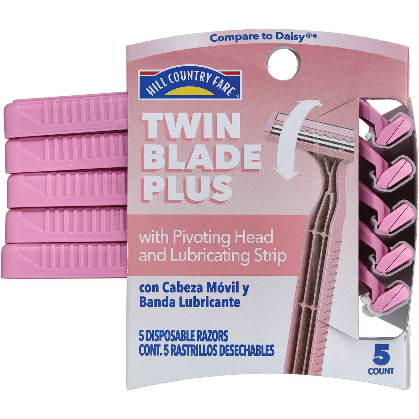 Hill Country Essentials Twin Blade Plus with Lubricating Strip Disposable Razors For Women; image 2 of 5