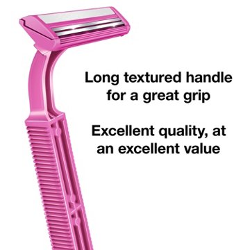 Hill Country Essentials Twin Blade Plus with Lubricating Strip Disposable Razors For Women, 5 ct