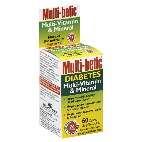 Multibetic Diabetes MultiVitamin And Mineral Caplets Shop