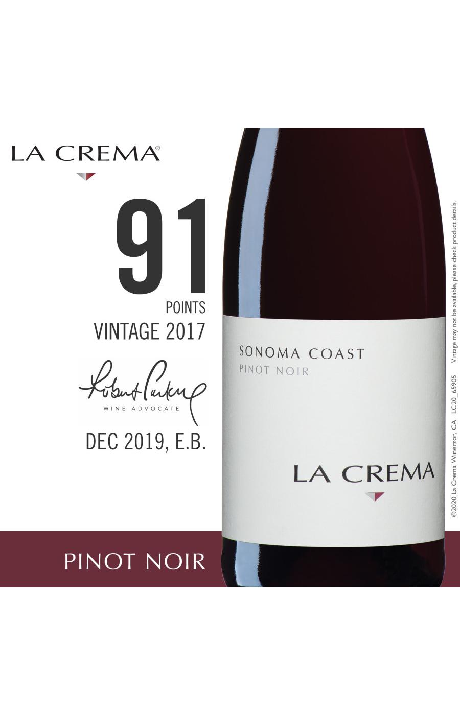 La Crema Sonoma Coast Pinot Noir Red Wine; image 2 of 2