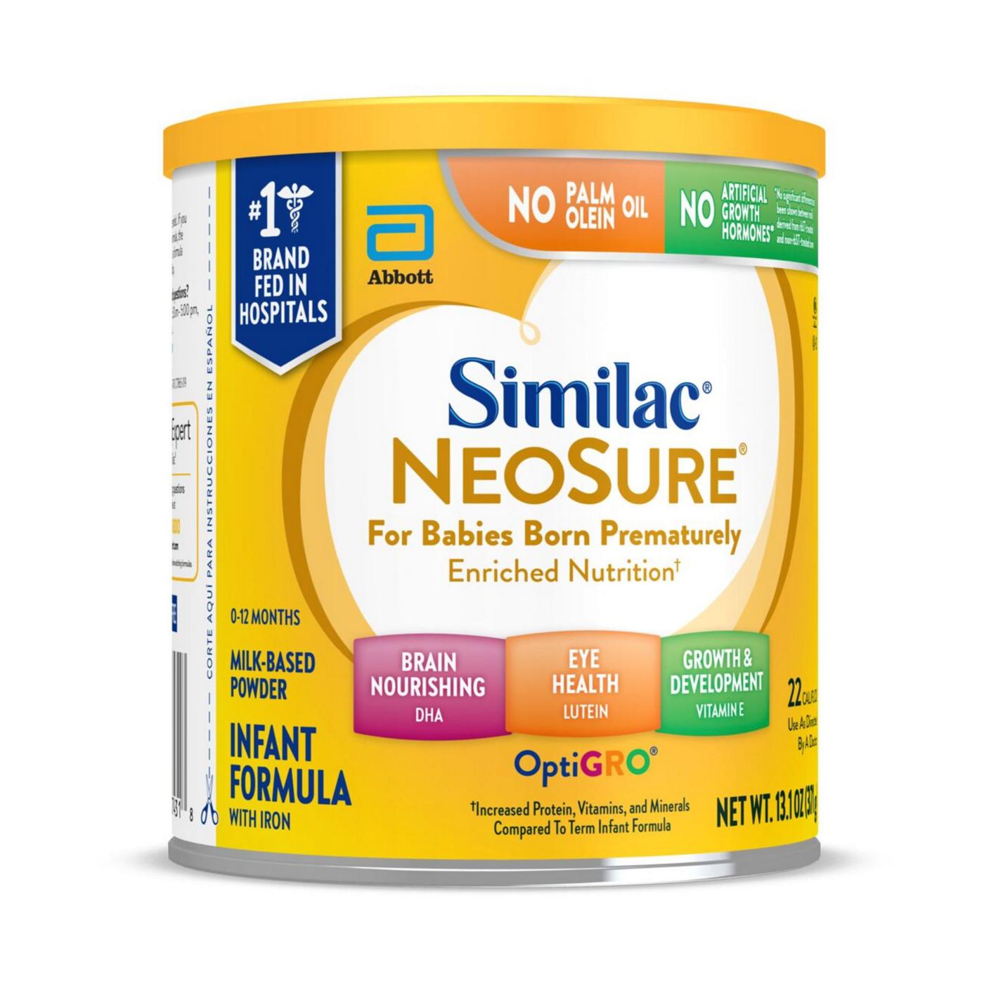 Similac NeoSure Milk-Based Powder Premature Infant Formula; image 2 of 12