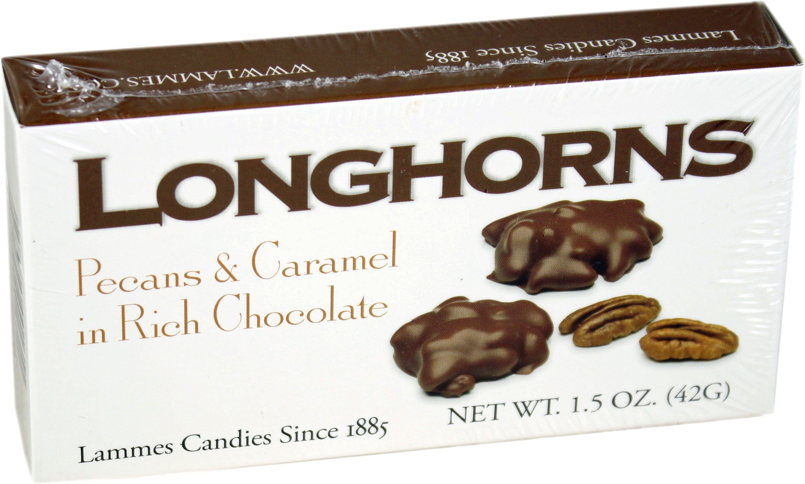 Lammes Chocolate Pecan & Caramel Longhorns, 1.5 oz | Central