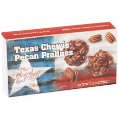 Lammes Texas Chewie Pecan Pralines Flag Box, 2 oz | Central
