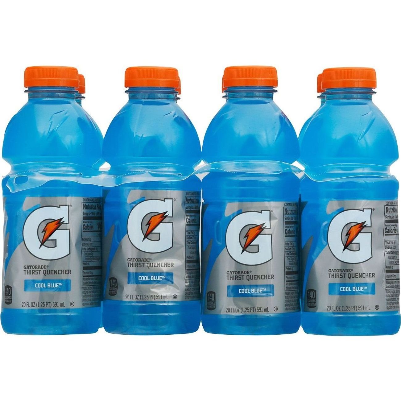 Gatorade Thirst Quencher Cool Blue Sports Drink 20 fl. oz. - 24/Case