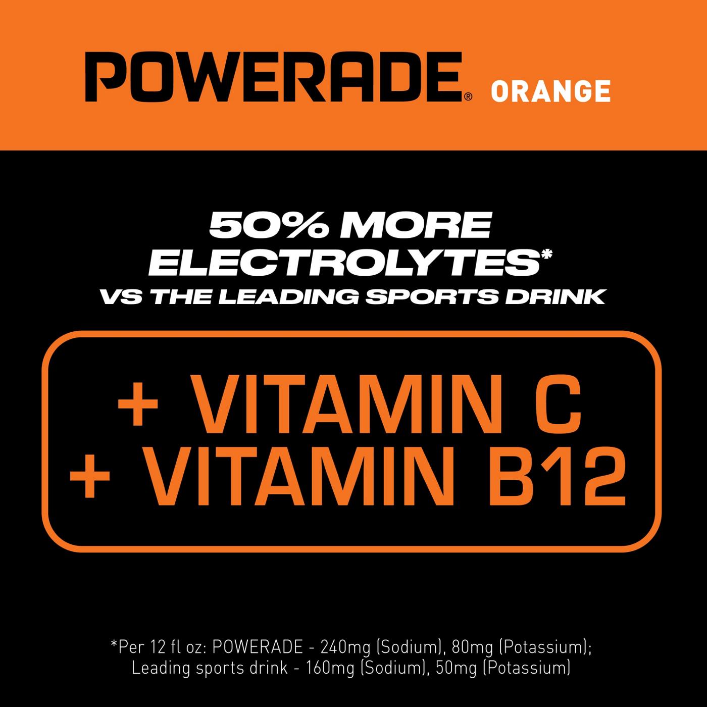 Powerade Orange Sports Drink; image 2 of 7