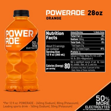 Powerade Orange Electrolyte Sports Drink