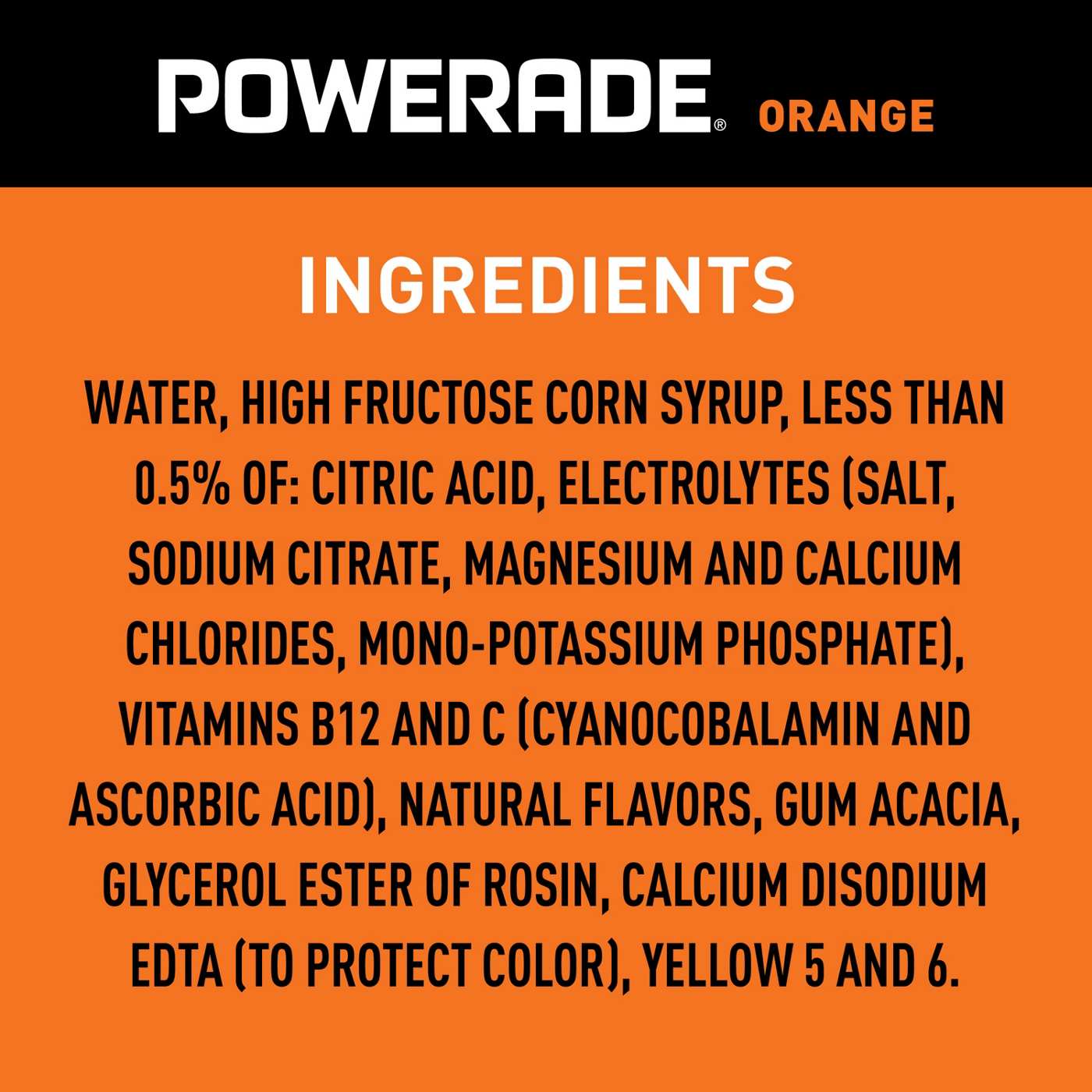 Powerade Orange Sports Drink; image 7 of 7