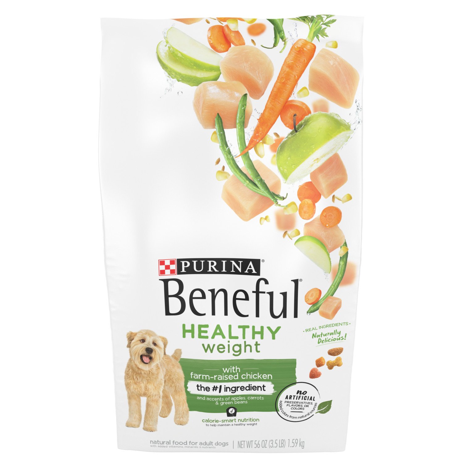 beneful dog food ingredients label