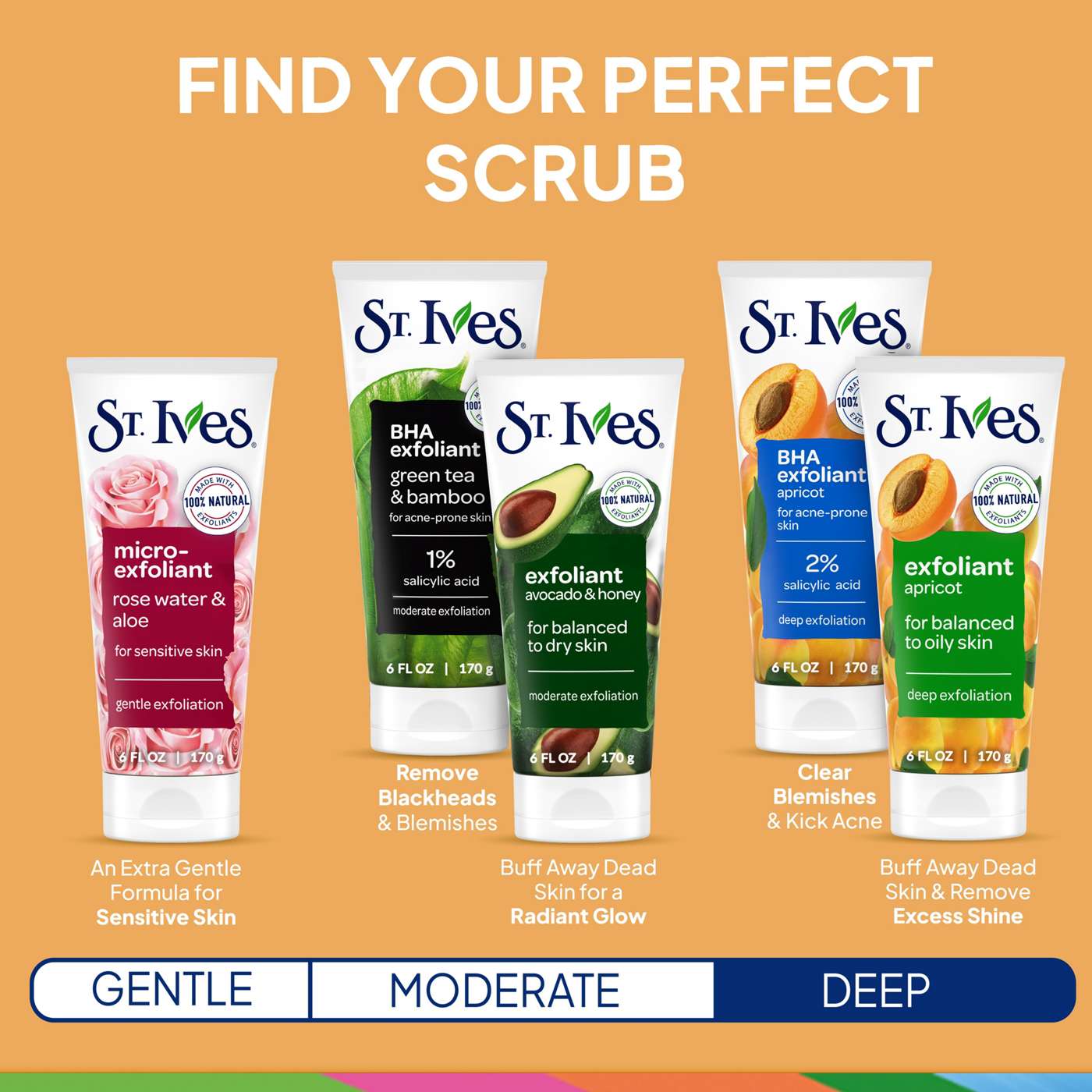St. Ives BHA Exfoliant Apricot Face Scrub for Acne Prone Skin; image 3 of 6