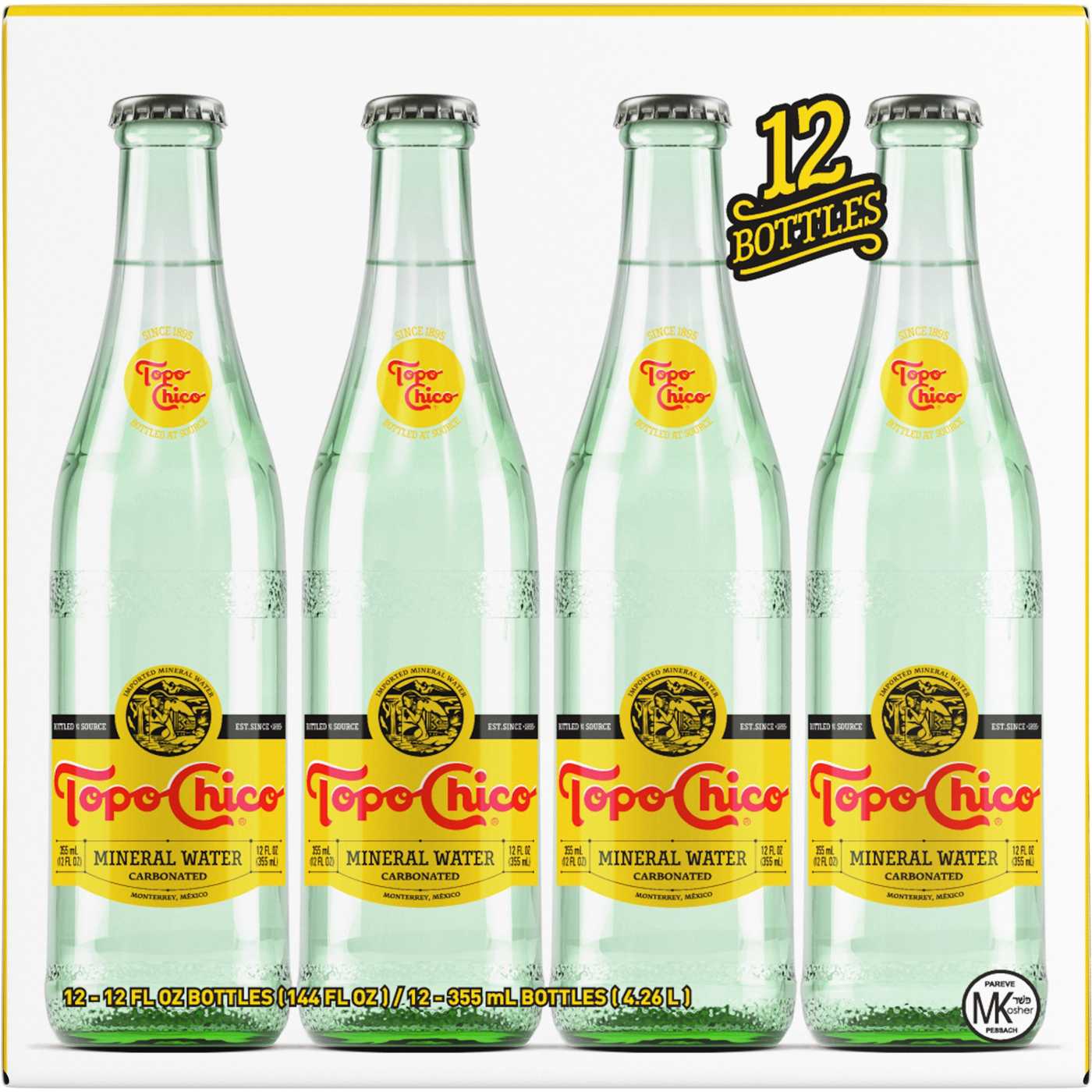 Topo Chico Sparkling Mineral Water Glass Bottles; image 2 of 6