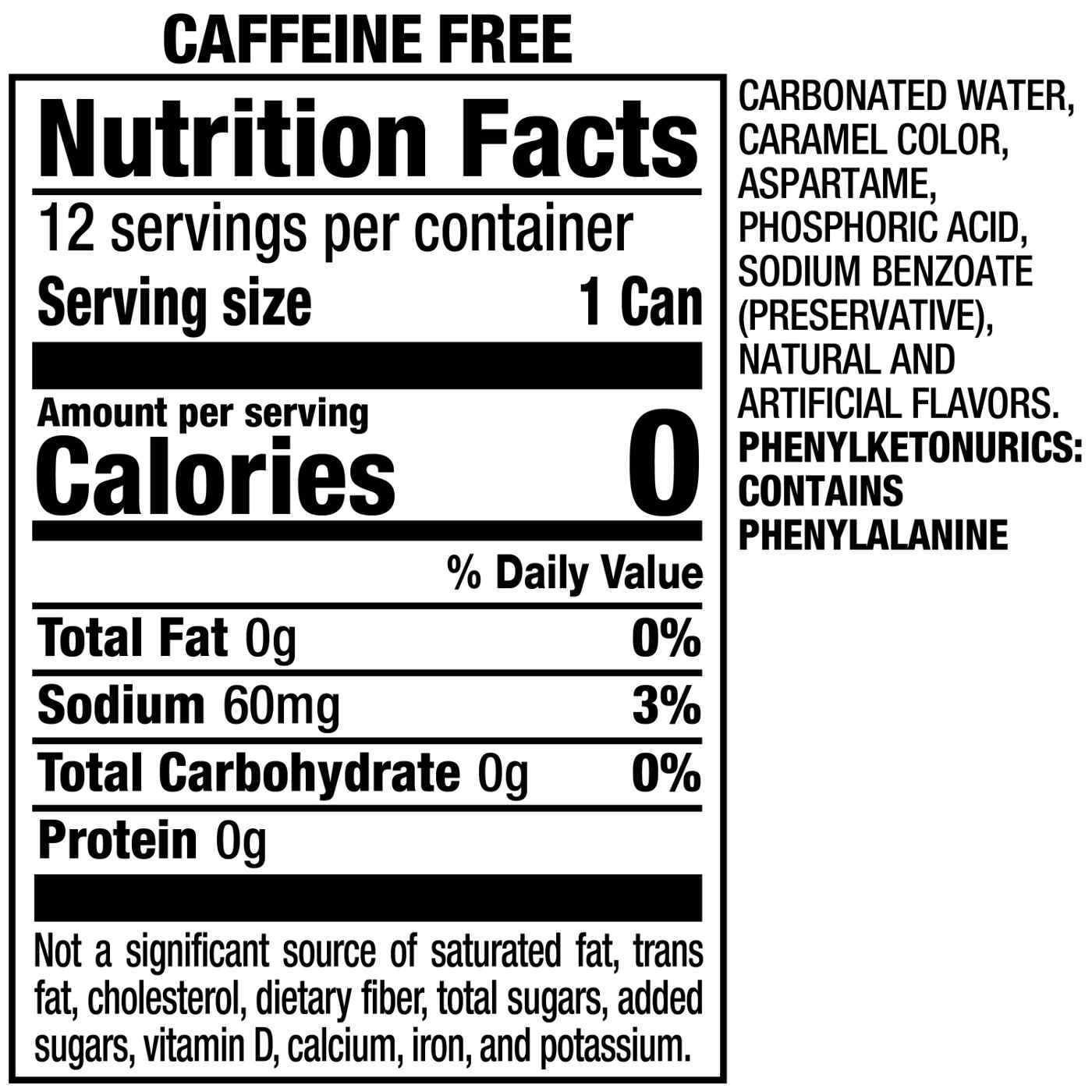 Dr Pepper Caffeine Free Diet Soda 12 oz Cans; image 5 of 7