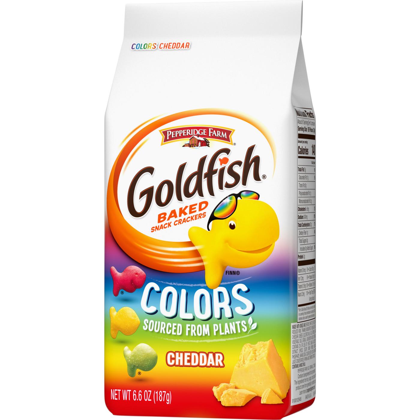 Pepperidge Farm Goldfish Colors Cheddar Cheese Crackers; image 7 of 10