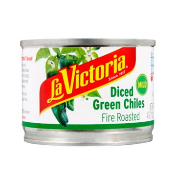 La Victoria Fire Roasted Mild Diced Green Chiles, 4 oz