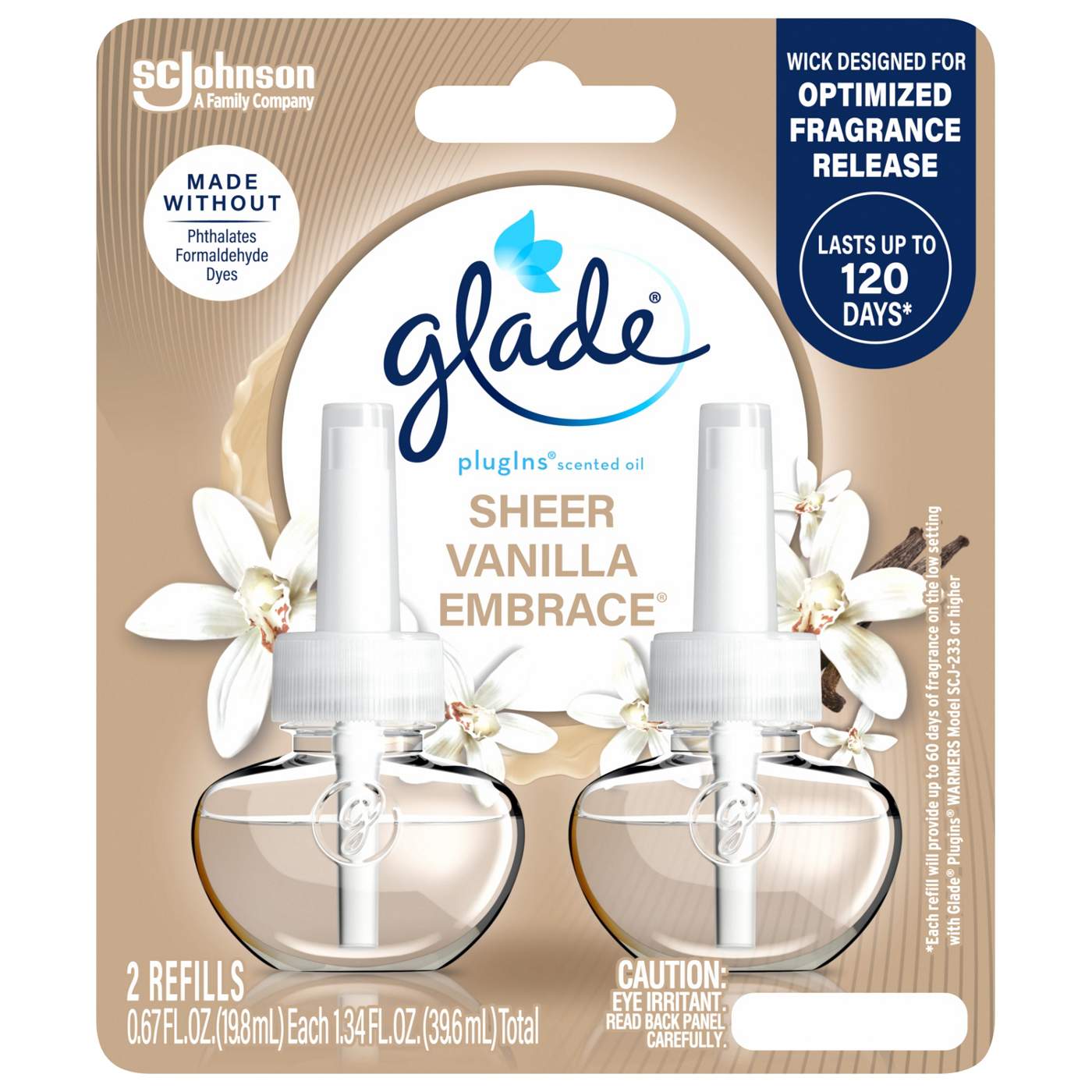 Glade PlugIns Scented Oil Air Freshener Refills - Sheer Vanilla Embrace; image 1 of 12