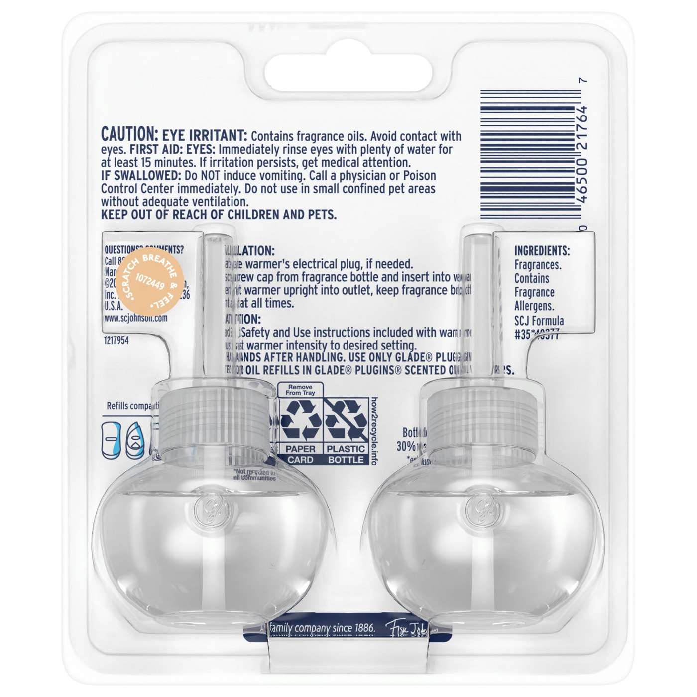 Glade PlugIns Scented Oil Air Freshener Refills - Sheer Vanilla Embrace; image 2 of 12