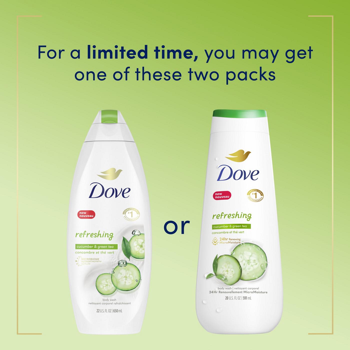 Dove Refreshing Body Wash - Cucumber and Green Tea; image 2 of 4