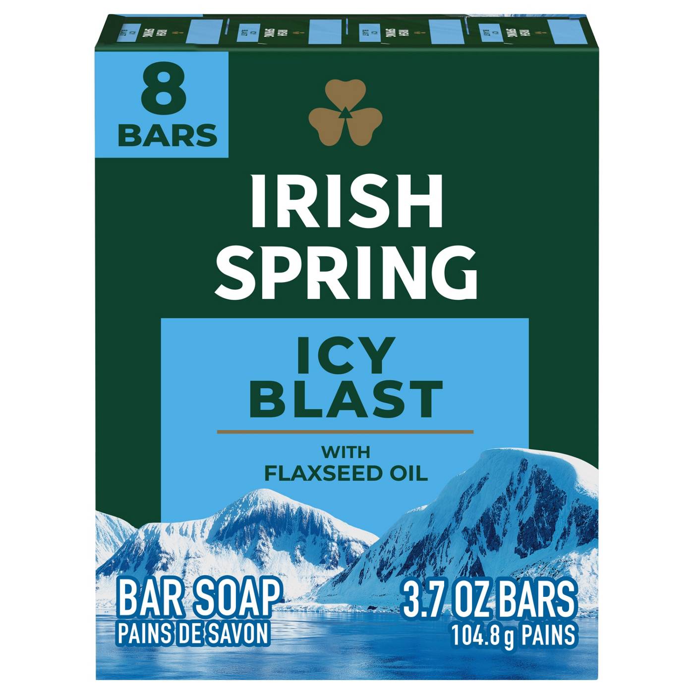 Irish Spring Icy Blast Deodorant Bar Soap for Men; image 1 of 10