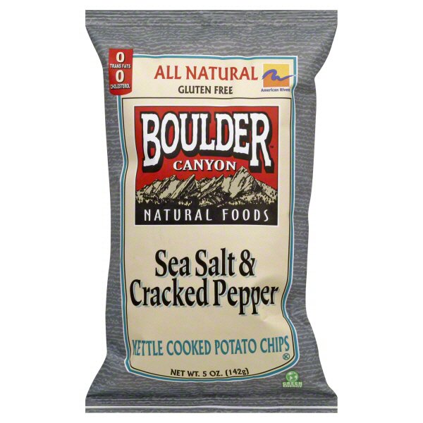 Boulder Canyon Sea Salt & Cracked Pepper Kettle Cooked Potato Chips