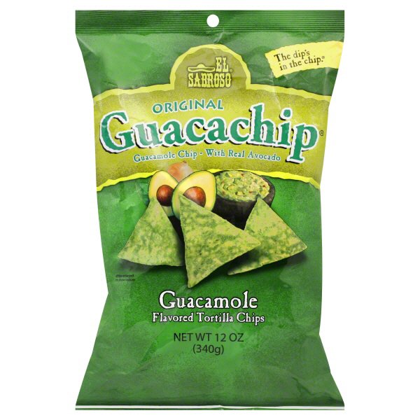 El Sabroso Guacachip Original Guacamole Flavored Tortilla Chips Shop