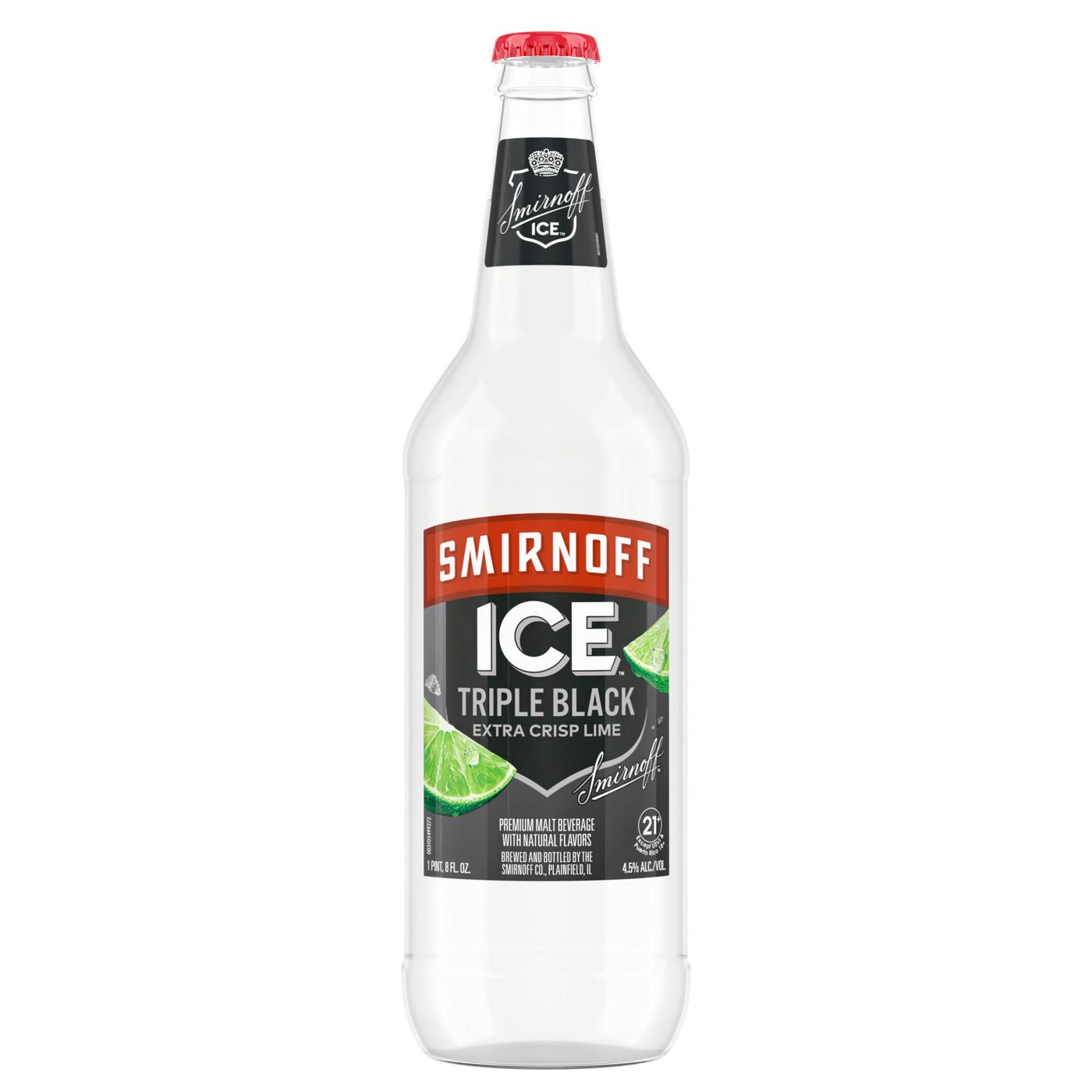 Smirnoff Ice Triple Black Single Bottle; image 1 of 4