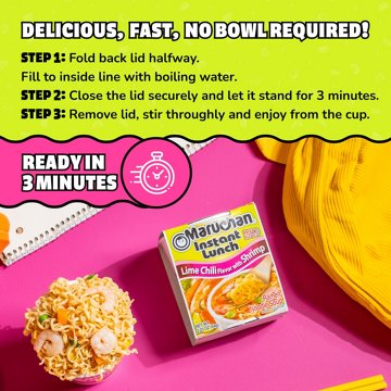 Maruchan Instant Lunch Ramen Noodle Soup - Lime Chili Flavor with Shrimp, 2.25 oz