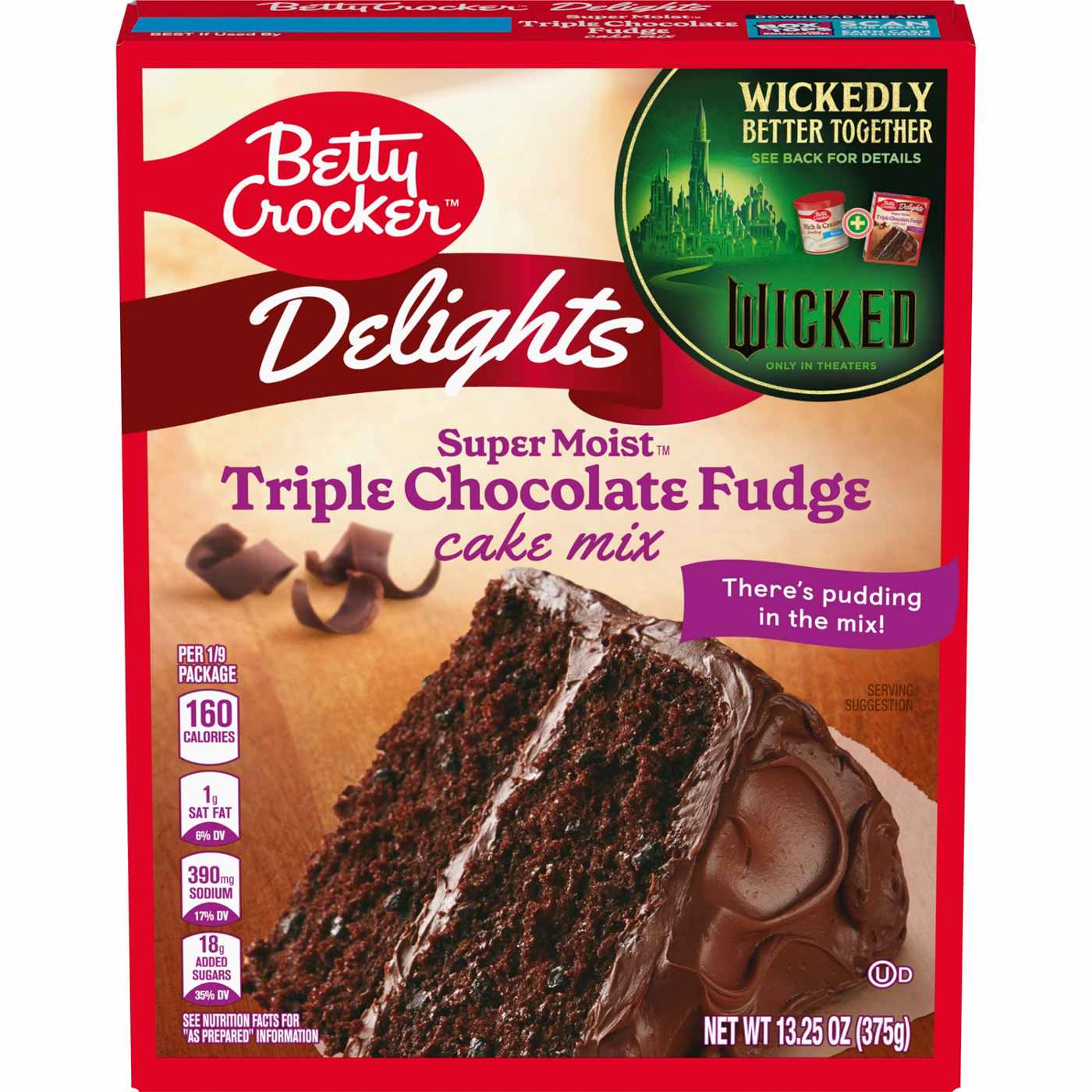 Betty Crocker Super Moist Triple Chocolate Fudge Cake Mix; image 1 of 6