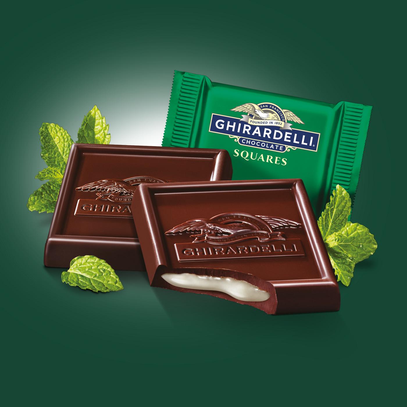 Ghirardelli Dark Chocolate Mint Squares; image 3 of 7
