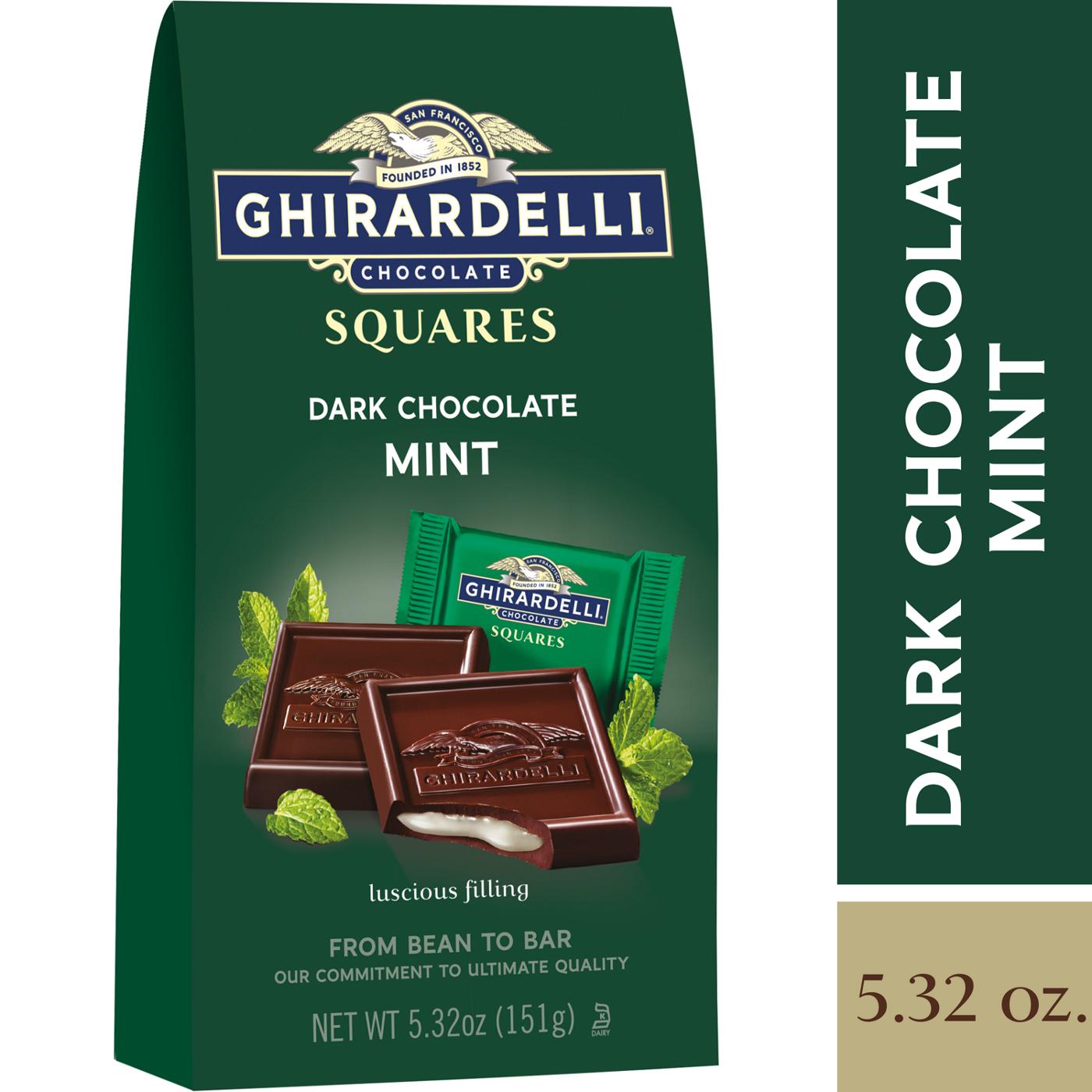 Ghirardelli Dark Chocolate Mint Squares; image 7 of 7