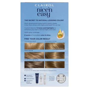 Clairol Nice 'N Easy Permanent Hair Color - 8A Medium Ash Blonde