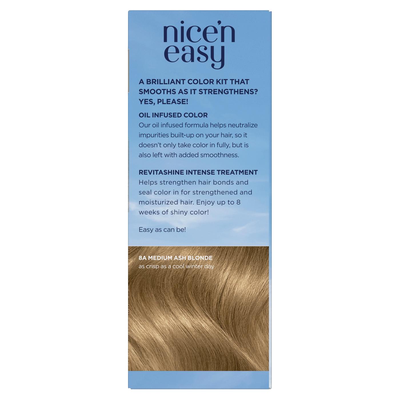 Clairol Nice 'N Easy Permanent Hair Color - 8A Medium Ash Blonde; image 3 of 10