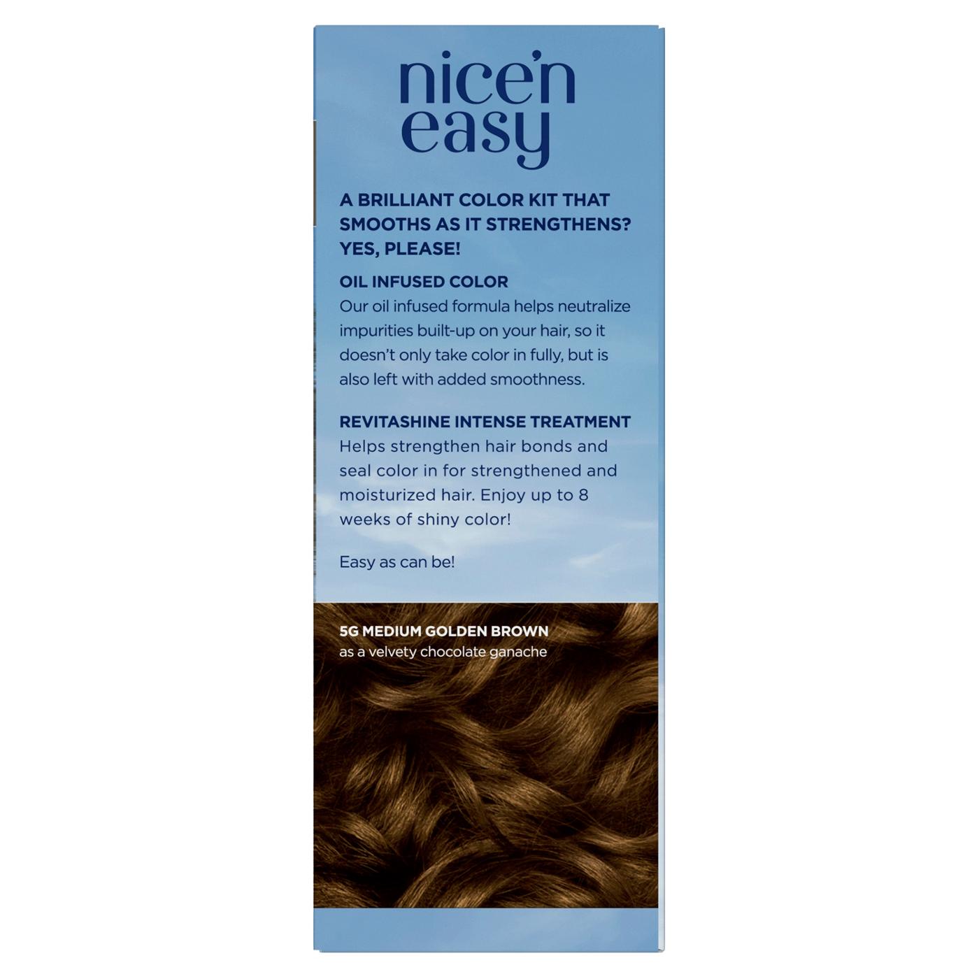 Clairol Nice 'N Easy Permanent Hair Color - 5G Medium Golden Brown; image 2 of 10