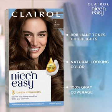 Clairol Nice 'N Easy Permanent Hair Color - 4 Dark Brown