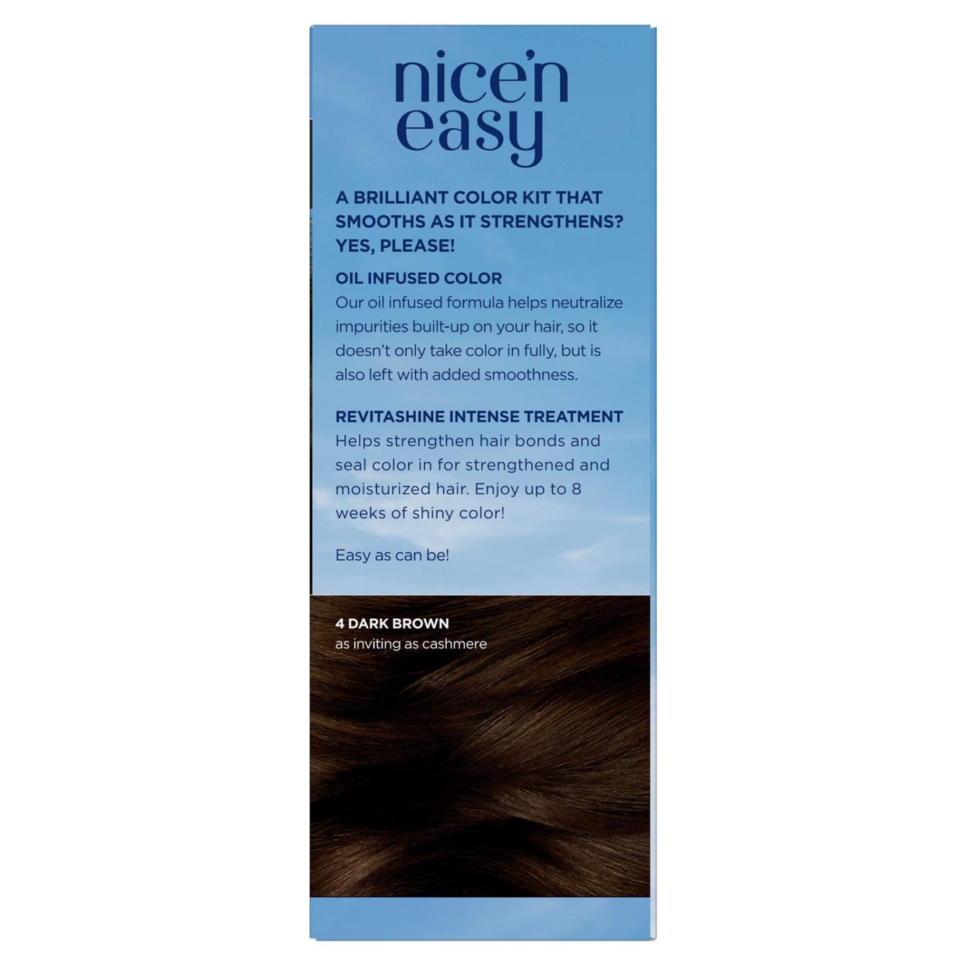 Clairol Nice 'N Easy Permanent Hair Color - 4 Dark Brown; image 5 of 10