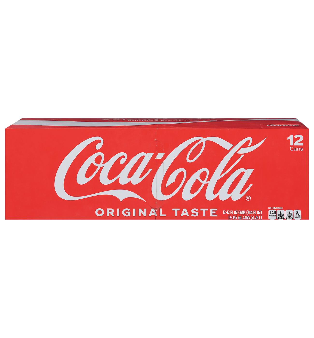 Coca-Cola Classic Coke 12 oz Cans - Shop Soda at H-E-B