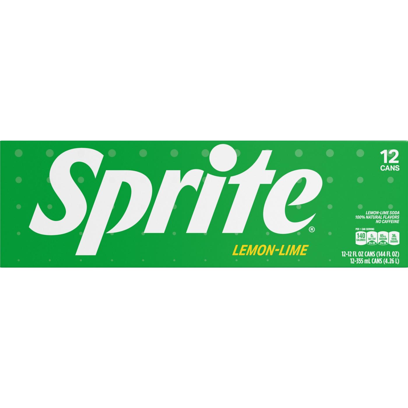 Sprite Lemon Lime Soda Soft Drinks; image 1 of 7