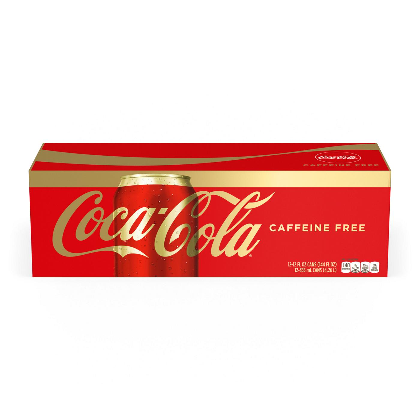 Coca-Cola Caffeine Free Classic Coke 12 oz Cans; image 1 of 3