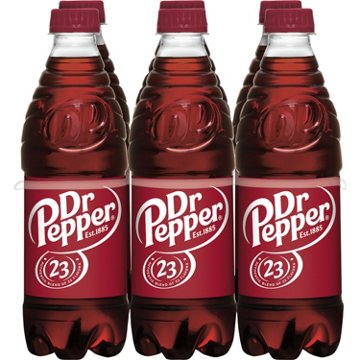 Dr Pepper Soda 6 pk Bottles, 16.9 oz