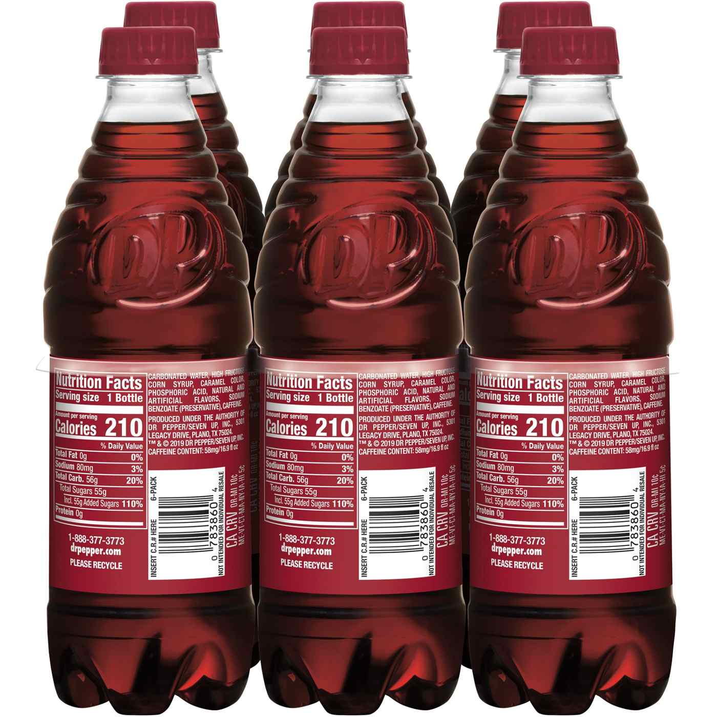 Dr Pepper Soda .5 L Bottles; image 5 of 5