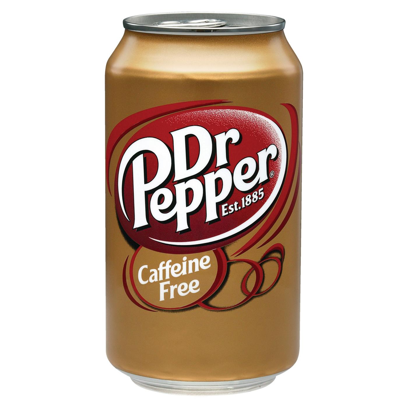 Dr Pepper Caffeine Free Soda 12 oz Cans; image 4 of 7