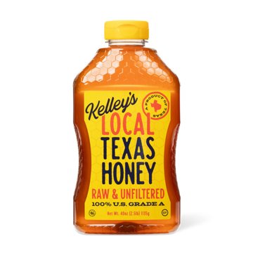Kelley's Raw Unfiltered Local Texas Honey, 40 oz