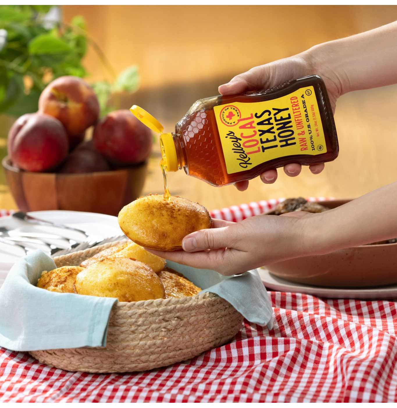 Kelley's Raw Unfiltered Local Texas Honey; image 2 of 5