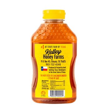 Kelley's Raw Unfiltered Local Texas Honey, 24 oz