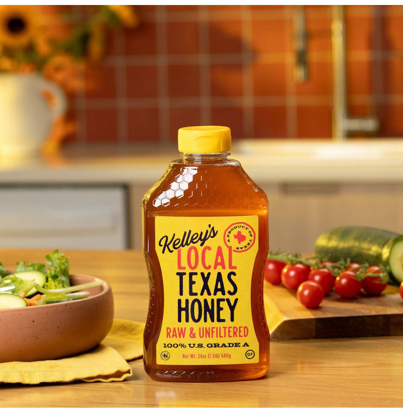 Kelley's Raw Unfiltered Local Texas Honey; image 5 of 5